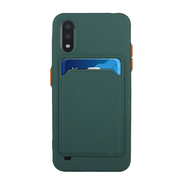Card Slot Design Shockproof TPU Protective, For Samsung Galaxy A01, For Samsung Galaxy A02