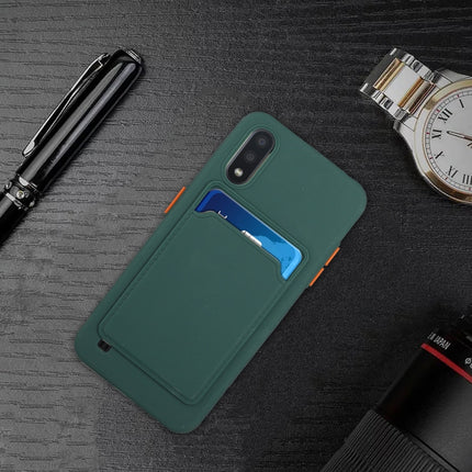 Card Slot Design Shockproof TPU Protective, For Samsung Galaxy A01, For Samsung Galaxy A02