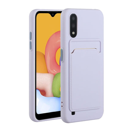 Card Slot Design Shockproof TPU Protective, For Samsung Galaxy A01, For Samsung Galaxy A02