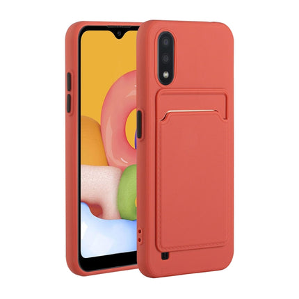 Card Slot Design Shockproof TPU Protective, For Samsung Galaxy A01, For Samsung Galaxy A02