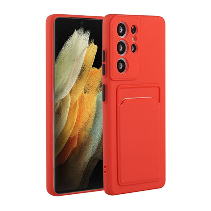Card Slot Design Shockproof TPU Protective, For Samsung Galaxy S21 Ultra 5G, For Samsung Galaxy S21+ 5G