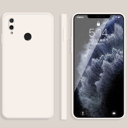 Solid Color Imitation Liquid Silicone Straight Edge Dropproof Full Coverage Protective Case, For Huawei Enjoy 9 Plus, For Huawei Enjoy 10e