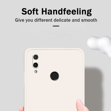 Solid Color Imitation Liquid Silicone Straight Edge Dropproof Full Coverage Protective Case, For Huawei Enjoy 9 Plus, For Huawei Enjoy 10e