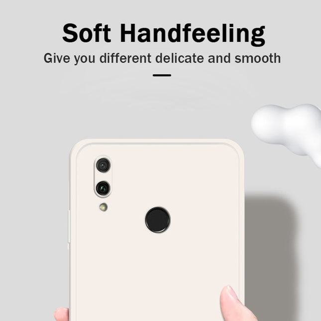 Solid Color Imitation Liquid Silicone Straight Edge Dropproof Full Coverage Protective Case, For Huawei Enjoy 9 Plus, For Huawei Enjoy 10e