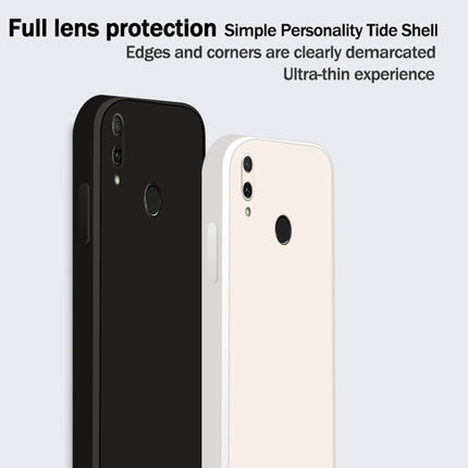 Solid Color Imitation Liquid Silicone Straight Edge Dropproof Full Coverage Protective Case, For Huawei Enjoy 9 Plus, For Huawei Enjoy 10e