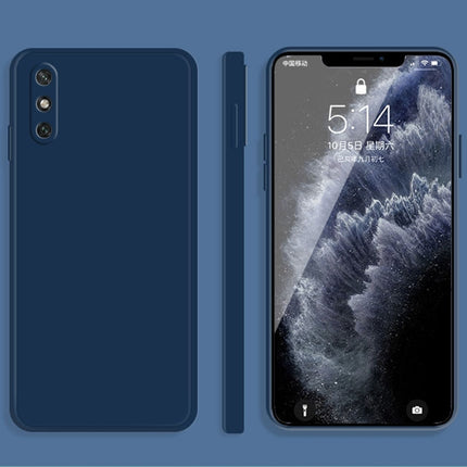 Solid Color Imitation Liquid Silicone Straight Edge Dropproof Full Coverage Protective Case, For Huawei Enjoy 9 Plus, For Huawei Enjoy 10e