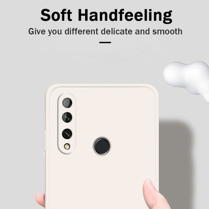 Solid Color Imitation Liquid Silicone Straight Edge Dropproof Full Coverage Protective Case, For Huawei Enjoy 10 Plus, For Huawei Enjoy 10s