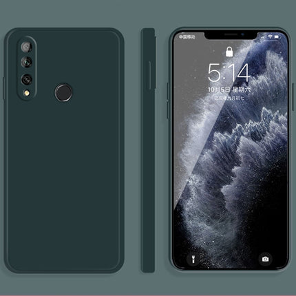 Solid Color Imitation Liquid Silicone Straight Edge Dropproof Full Coverage Protective Case, For Huawei Enjoy 10 Plus, For Huawei Enjoy 10s