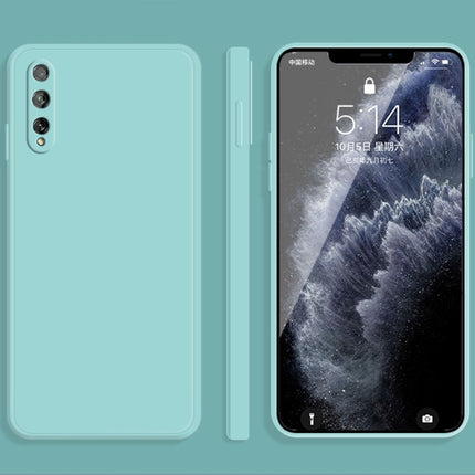 Solid Color Imitation Liquid Silicone Straight Edge Dropproof Full Coverage Protective Case, For Huawei Enjoy 10 Plus, For Huawei Enjoy 10s