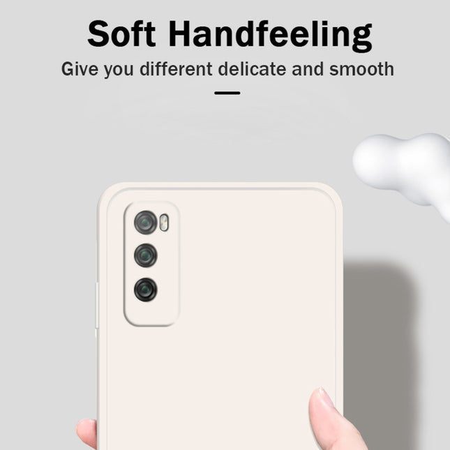 Solid Color Imitation Liquid Silicone Straight Edge Dropproof Full Coverage Protective Case, For Huawei Enjoy 20 Pro, For Huawei Enjoy 20 Plus 5G