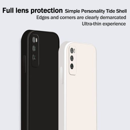 Solid Color Imitation Liquid Silicone Straight Edge Dropproof Full Coverage Protective Case, For Huawei Enjoy 20 Pro, For Huawei Enjoy 20 Plus 5G