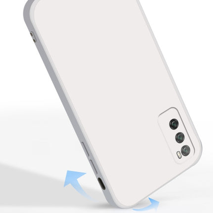 Solid Color Imitation Liquid Silicone Straight Edge Dropproof Full Coverage Protective Case, For Huawei Enjoy 20 Pro, For Huawei Enjoy 20 Plus 5G
