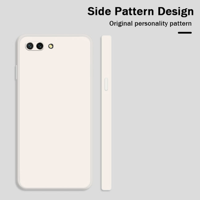 Solid Color Imitation Liquid Silicone Straight Edge Dropproof Full Coverage Protective Case, For Honor 10, For Honor 20