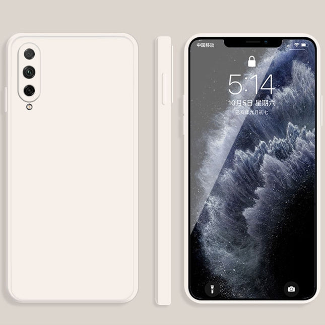 Solid Color Imitation Liquid Silicone Straight Edge Dropproof Full Coverage Protective Case, For Honor 20 Lite, For Honor 30