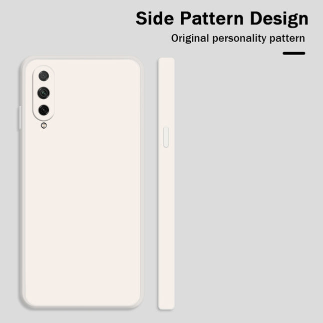 Solid Color Imitation Liquid Silicone Straight Edge Dropproof Full Coverage Protective Case, For Honor 20 Lite, For Honor 30