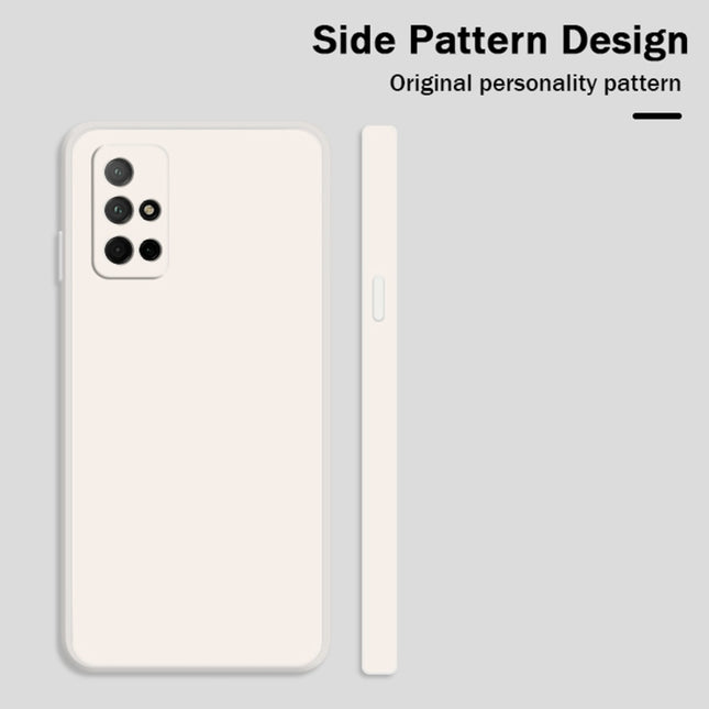 Solid Color Imitation Liquid Silicone Straight Edge Dropproof Full Coverage Protective Case, For Honor 30s, For Honor V30