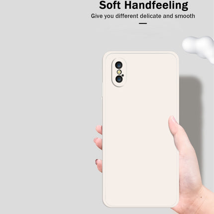 Einfarbige, imitierte, flüssige Silikonhülle mit geraden Kanten, sturzsichere, vollständige Abdeckung, für iPhone XS Max, für iPhone 11, für iPhone 11 Pro