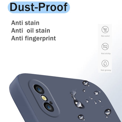 Einfarbige, imitierte, flüssige Silikonhülle mit geraden Kanten, sturzsichere, vollständige Abdeckung, für iPhone XS Max, für iPhone 11, für iPhone 11 Pro
