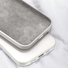 Solid Color Imitation Liquid Silicone Straight Edge Dropproof Full Coverage Protective Case, For iPhone 12 mini, For iPhone 12