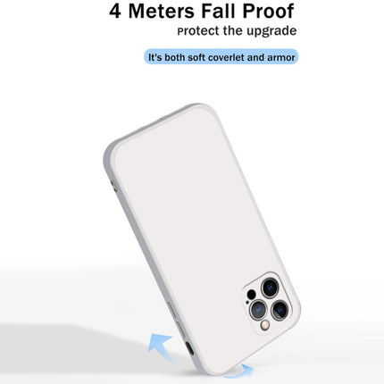 Solid Color Imitation Liquid Silicone Straight Edge Dropproof Full Coverage Protective Case, For iPhone 12 Pro, For iPhone 12 Pro Max