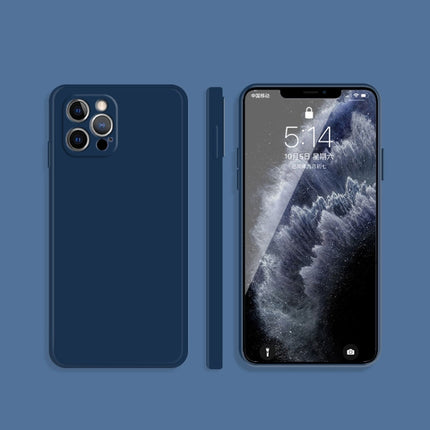 Solid Color Imitation Liquid Silicone Straight Edge Dropproof Full Coverage Protective Case, For iPhone 12 Pro, For iPhone 12 Pro Max