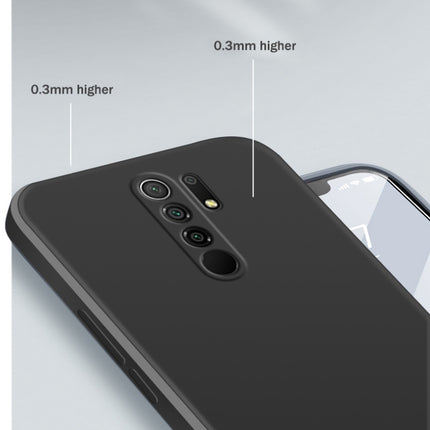 Solid Color Imitation Liquid Silicone Straight Edge Dropproof Full Coverage Protective Case, For Xiaomi Redmi 9, For Xiaomi Redmi 9A