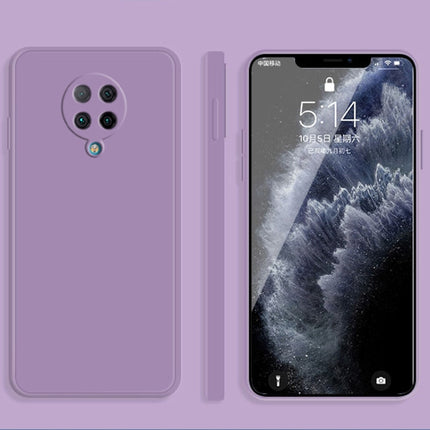 Solid Color Imitation Liquid Silicone Straight Edge Dropproof Full Coverage Protective Case, For Xiaomi Redmi K30S, For Xiaomi Redmi K30 Ultra