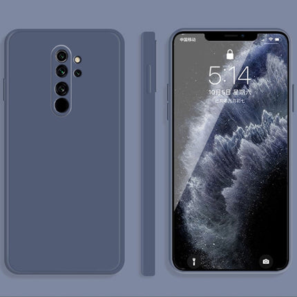 Solid Color Imitation Liquid Silicone Straight Edge Dropproof Full Coverage Protective Case, For Xiaomi Redmi Note 8, For Xiaomi Redmi Note 8 Pro