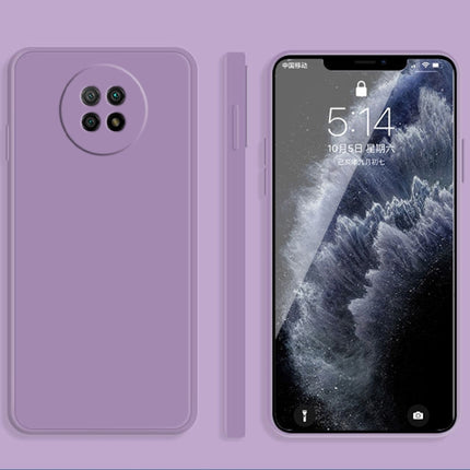 Solid Color Imitation Liquid Silicone Straight Edge Dropproof Full Coverage Protective Case, For Xiaomi Redmi Note 9 5G, For Xiaomi Redmi Note 9 Pro