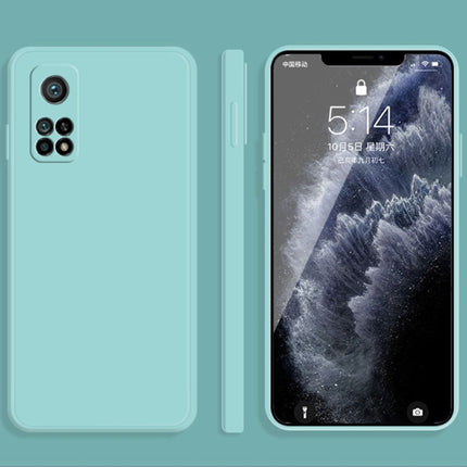 Solid Color Imitation Liquid Silicone Straight Edge Dropproof Full Coverage Protective Case, For Xiaomi Mi 10 Pro, For Xiaomi Mi 10T
