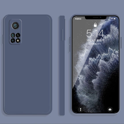 Solid Color Imitation Liquid Silicone Straight Edge Dropproof Full Coverage Protective Case, For Xiaomi Mi 10 Pro, For Xiaomi Mi 10T