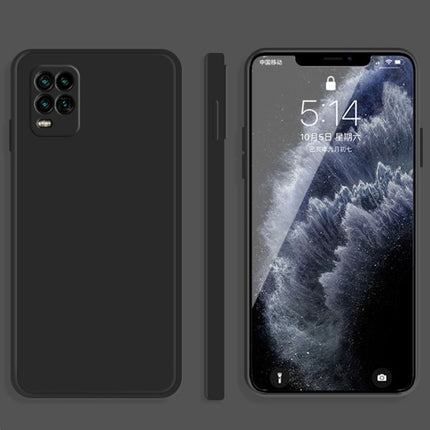 Solid Color Imitation Liquid Silicone Straight Edge Dropproof Full Coverage Protective Case, For Xiaomi Mi 10 Youth, For Xiaomi Mi 10 Ultra
