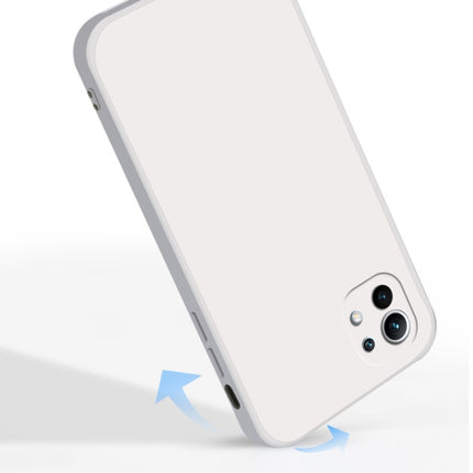 Solid Color Imitation Liquid Silicone Straight Edge Dropproof Full Coverage Protective Case, For Xiaomi Mi 11, For Xiaomi CC9, For Xiaomi Poco M3