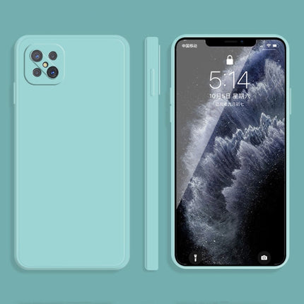 Solid Color Imitation Liquid Silicone Straight Edge Dropproof Full Coverage Protective Case, For OPPO A9 / A9X / F11, For OPPO A92s