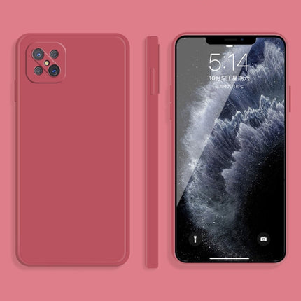 Solid Color Imitation Liquid Silicone Straight Edge Dropproof Full Coverage Protective Case, For OPPO A9 / A9X / F11, For OPPO A92s