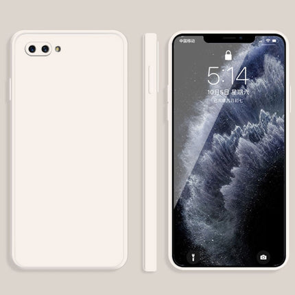Solid Color Imitation Liquid Silicone Straight Edge Dropproof Full Coverage Protective Case, For OPPO A5 / A3s, For OPPO Find X3