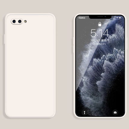 Solid Color Imitation Liquid Silicone Straight Edge Dropproof Full Coverage Protective Case, For OPPO A5 / A3s, For OPPO Find X3