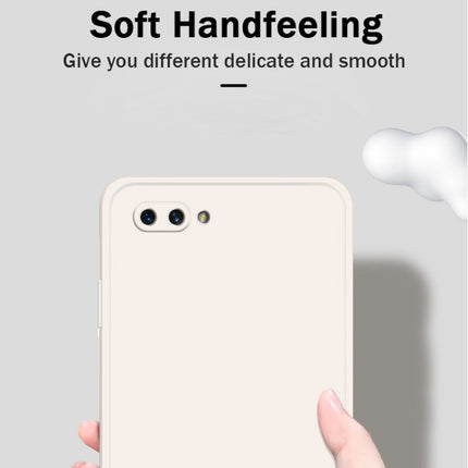 Solid Color Imitation Liquid Silicone Straight Edge Dropproof Full Coverage Protective Case, For OPPO A5 / A3s, For OPPO Find X3