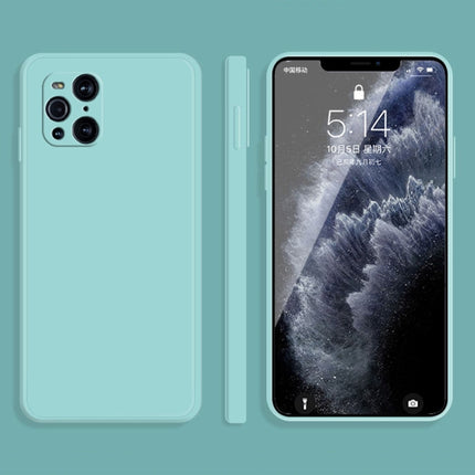 Solid Color Imitation Liquid Silicone Straight Edge Dropproof Full Coverage Protective Case, For OPPO A5 / A3s, For OPPO Find X3