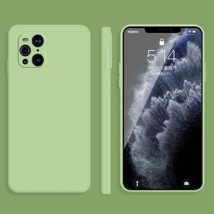 Solid Color Imitation Liquid Silicone Straight Edge Dropproof Full Coverage Protective Case, For OPPO A5 / A3s, For OPPO Find X3