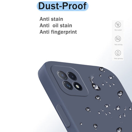 Solid Color Imitation Liquid Silicone Straight Edge Dropproof Full Coverage Protective Case, For OPPO A72, For OPPO Reno4 SE