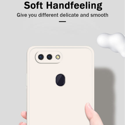 Solid Color Imitation Liquid Silicone Straight Edge Dropproof Full Coverage Protective Case, For OPPO R15, For OPPO Reno3