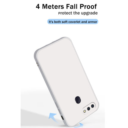 Solid Color Imitation Liquid Silicone Straight Edge Dropproof Full Coverage Protective Case, For OPPO R15, For OPPO Reno3