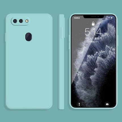 Solid Color Imitation Liquid Silicone Straight Edge Dropproof Full Coverage Protective Case, For OPPO R15, For OPPO Reno3