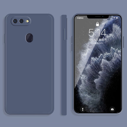Solid Color Imitation Liquid Silicone Straight Edge Dropproof Full Coverage Protective Case, For OPPO R15, For OPPO Reno3