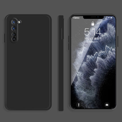 Solid Color Imitation Liquid Silicone Straight Edge Dropproof Full Coverage Protective Case, For OPPO R15, For OPPO Reno3