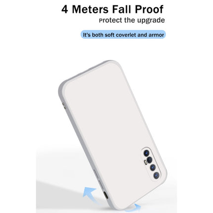 Solid Color Imitation Liquid Silicone Straight Edge Dropproof Full Coverage Protective Case, For OPPO Reno3 Pro, For OPPO Reno4 Pro