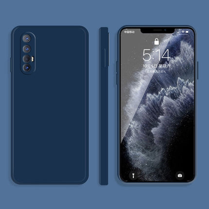 Solid Color Imitation Liquid Silicone Straight Edge Dropproof Full Coverage Protective Case, For OPPO Reno3 Pro, For OPPO Reno4 Pro