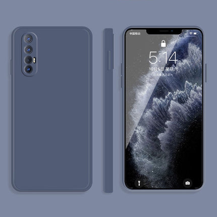 Solid Color Imitation Liquid Silicone Straight Edge Dropproof Full Coverage Protective Case, For OPPO Reno3 Pro, For OPPO Reno4 Pro