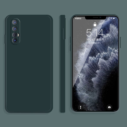 Solid Color Imitation Liquid Silicone Straight Edge Dropproof Full Coverage Protective Case, For OPPO Reno3 Pro, For OPPO Reno4 Pro